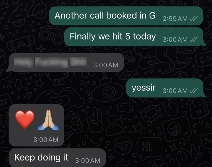 Chat: finally we hit 5 today